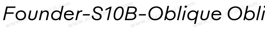 Founder-S10B-Oblique Oblique字体转换